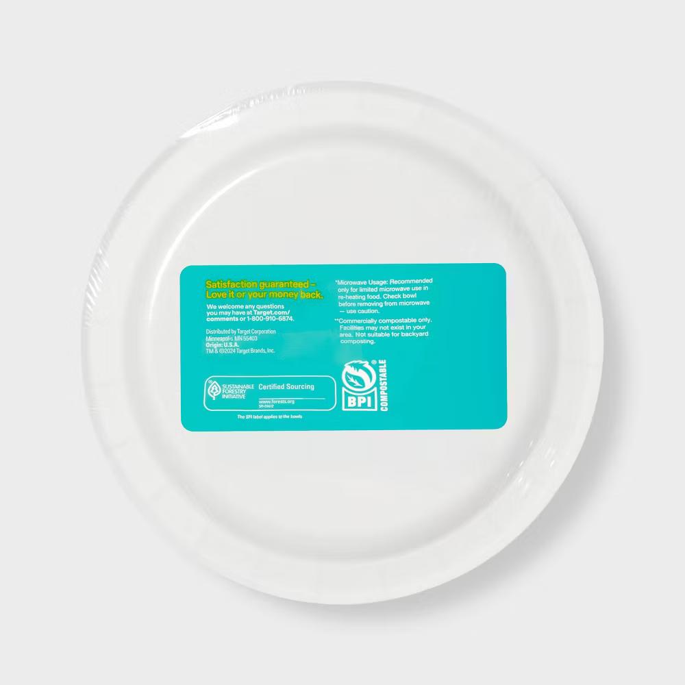 White Plate 6.8" - 58ct - Image 2