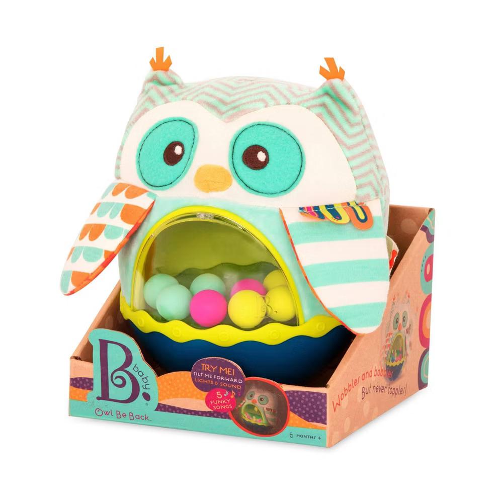 B. baby Roly-Poly Baby Toy - Owl Be Back: Sensory Development Toy for Infants - Image 3