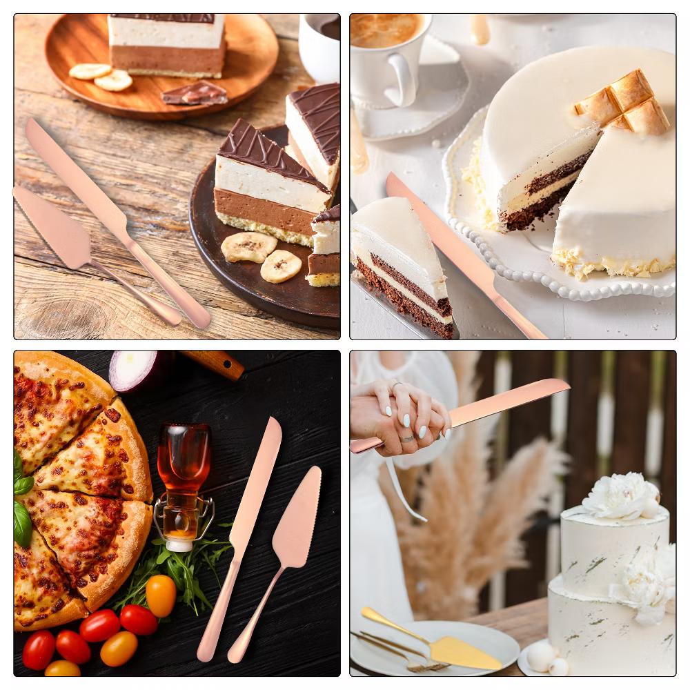 Wedding Cake Knife Cutting and Server Set 1 Set 2 Pcs - Image 9