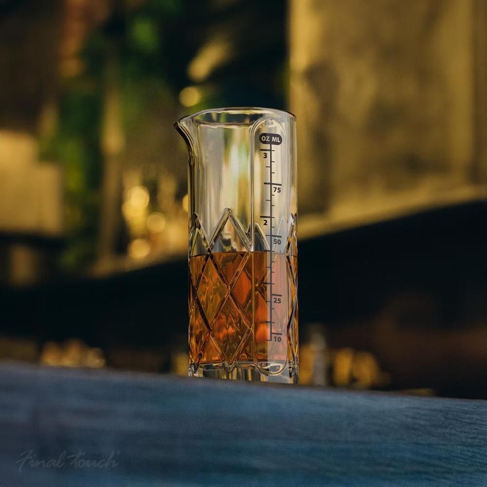 Final Touch Glass Yarai Measuring Jiggerglass for Liquor - Image 6