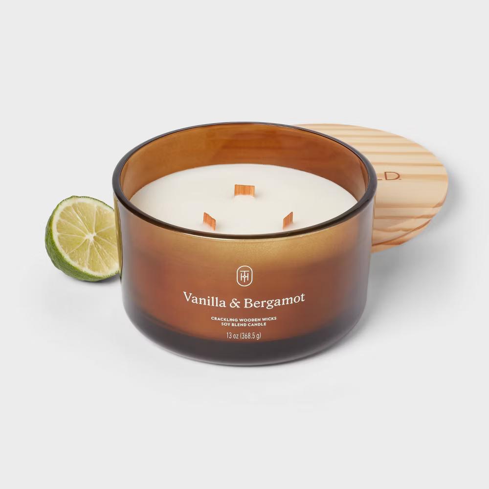 Glass Wooden Wick Jar Candle - Image 79