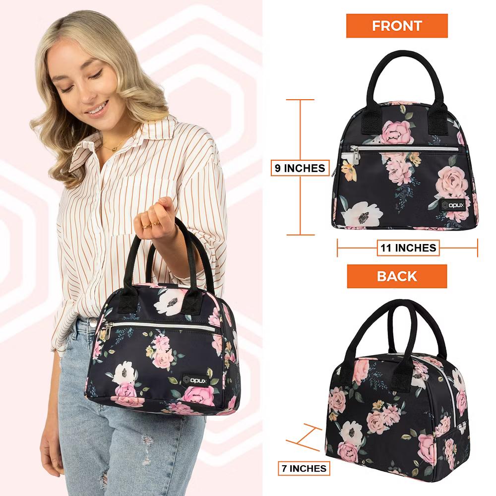 Insulated Lunch Box Women, Cooler Bag Tote Girls Kids Teen Adult, Soft Reusable Thermal Meal Prep Purse - Image 62