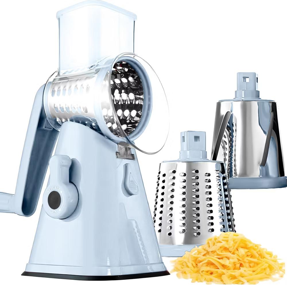 NutriSlicer Vegetable Slicer Cheese Grater Potato Slicer Salad Chopper with Suction Base - Image 22