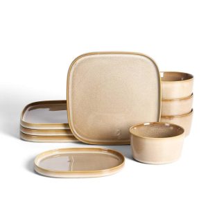 12pc Cairo Stoneware Dinnerware Set