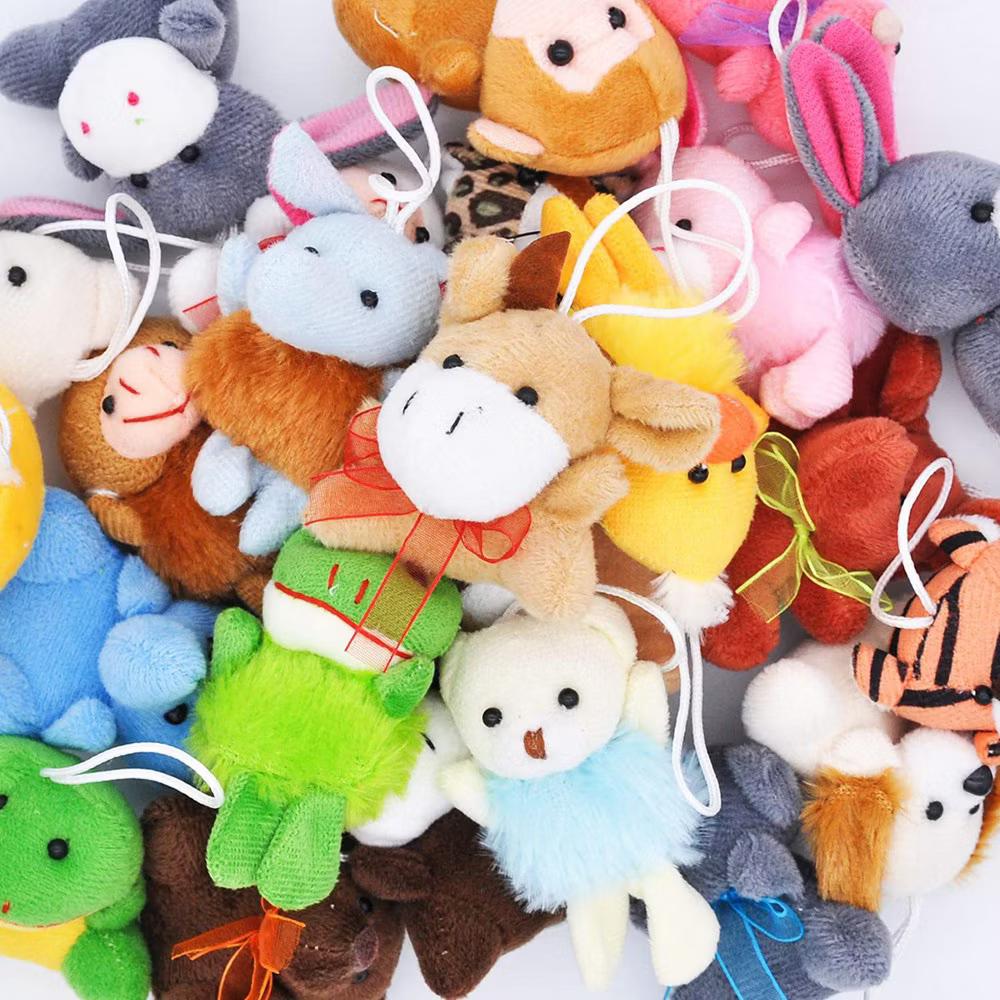 24 Pcs Party Favors for Kids 3" Mini Stuffed Animals Bulk Cute Small Plush Toys, Animals Keychain Decoration for Boys Girls Birthday Supplies - Image 2