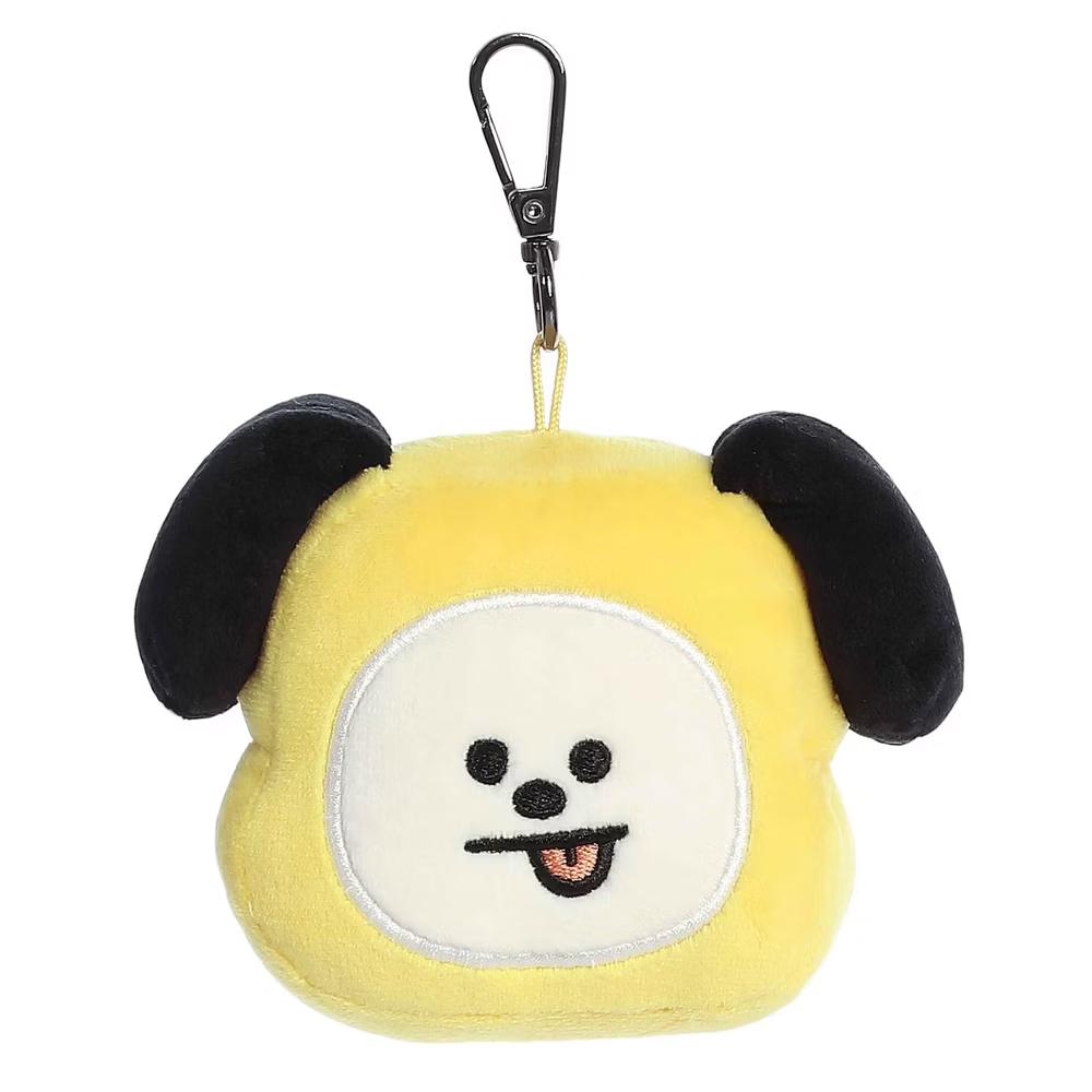 Mini CHIMMY Clip-On BT21 Lovable Stuffed Doll Yellow 4" - Image 3