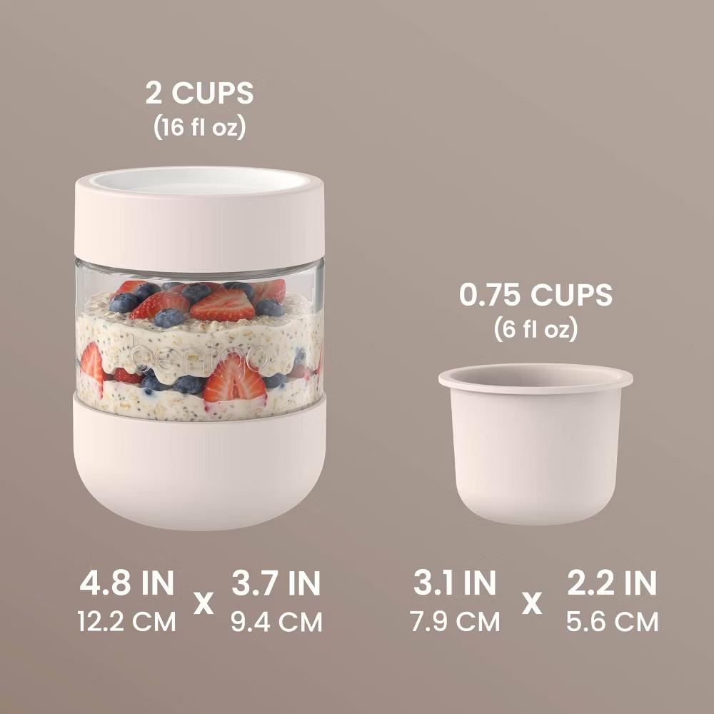 4pk 16 fl oz Leak-Proof Glass Food Jars Boots and Inner Cup - Image 10