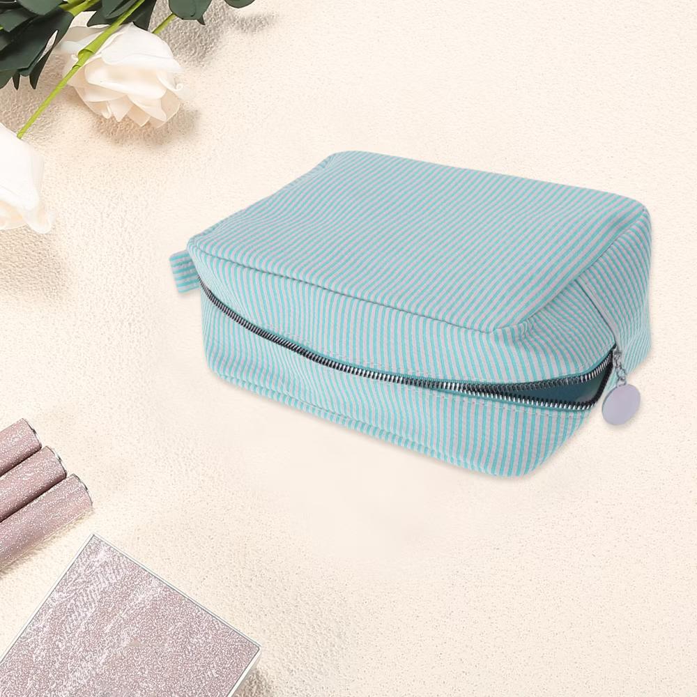Large Striped Pattern Makeup Bag 1Pc - Image 11
