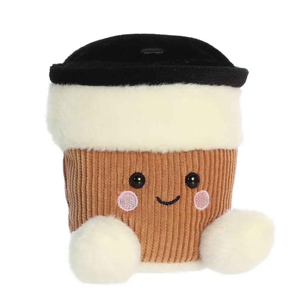 Mini Essie Coffee Cup Palm Pals Adorable Stuffed Animal White 4.5" - Image 3