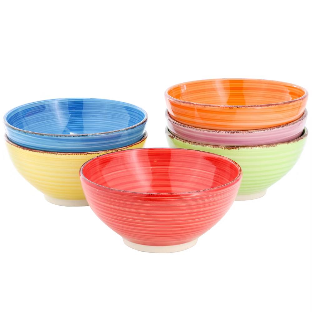 Ridge 6.25 Inch 6 Piece Round Stoneware Assorted Bowl Set - Image 11