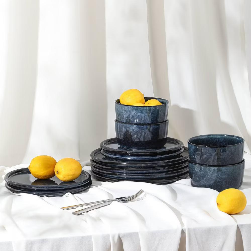 24pc Eden Stoneware Dinnerware Set - Image 4