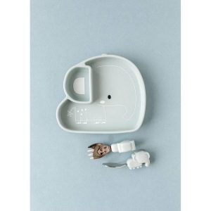 Loulou Lollipop Silicone Snack Plate - Elephant