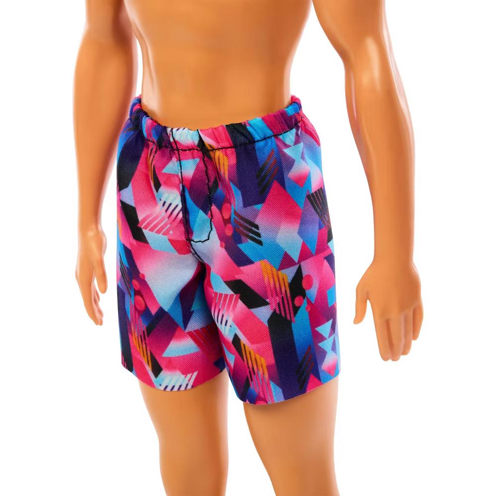 12.7" Beach Ken Doll Blond Hair/Blue Eyes Wearing Purple Swimsuit - Image 4