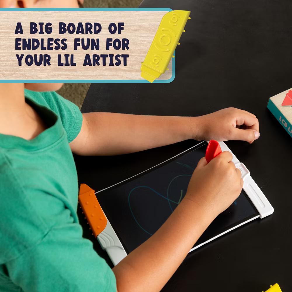 LCD Lil Artist Creativity Kit – Reusable LCD Drawing Tablet with Sensory Texture Tools for Kids, Ages 3+ - Image 2