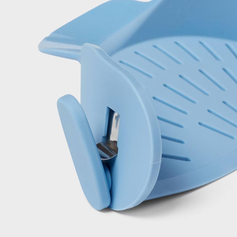 Clip On Pan Strainer Blue - Image 2