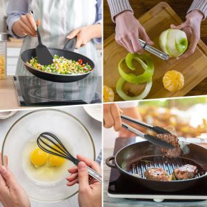 23 Nylon Kitchen Utensils & Stainless Steel Cooking Utensils Set - Lux Decor Collection