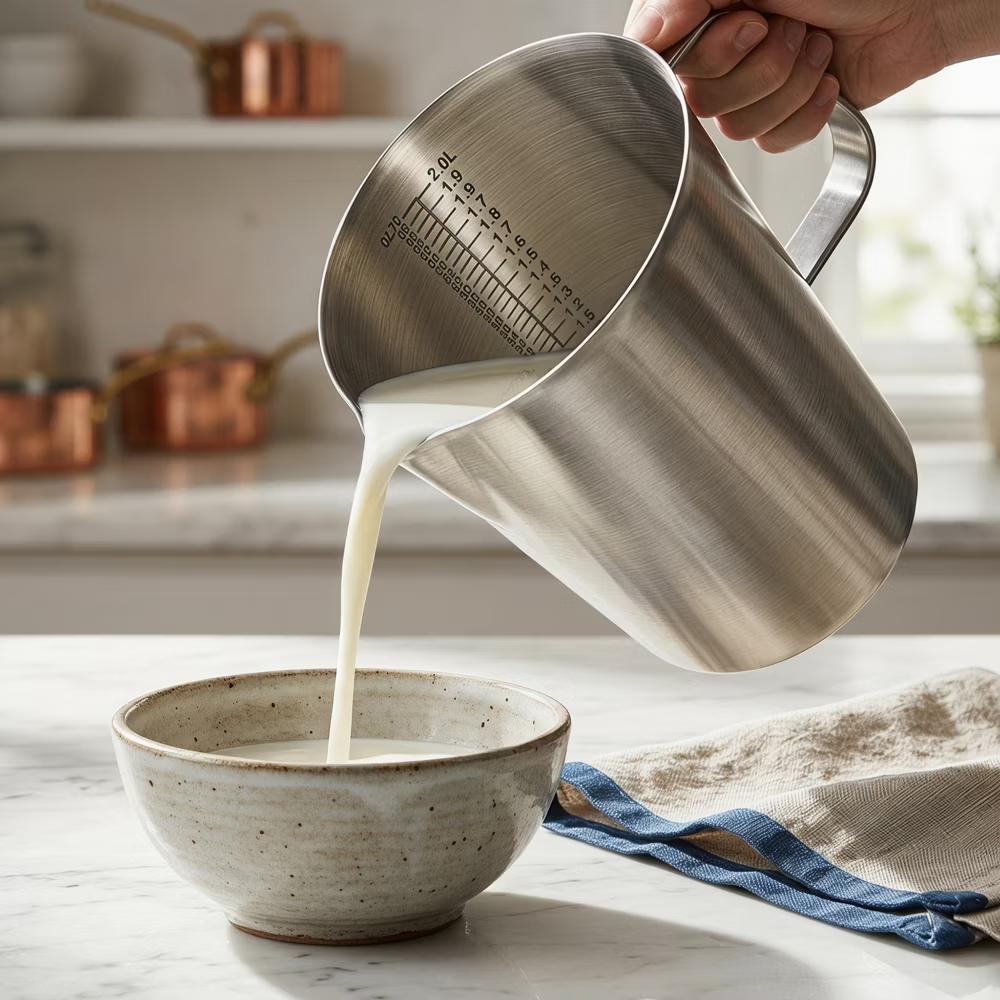 Measuring Cup, 1 Cup Stainless Steel Measuring Cup with Easy Read Lines for Baking Recipes - Image 27
