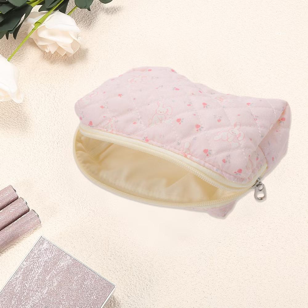Long-Eared Rabbit Makeup Bag Pink 1 Pc - Image 4