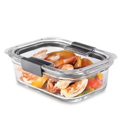 3.2 Cup/757ml Medium Brilliance Glass Clear: Glass Food Storage Container, Microwave & Oven Safe, Dishwasher Safe - Image 8