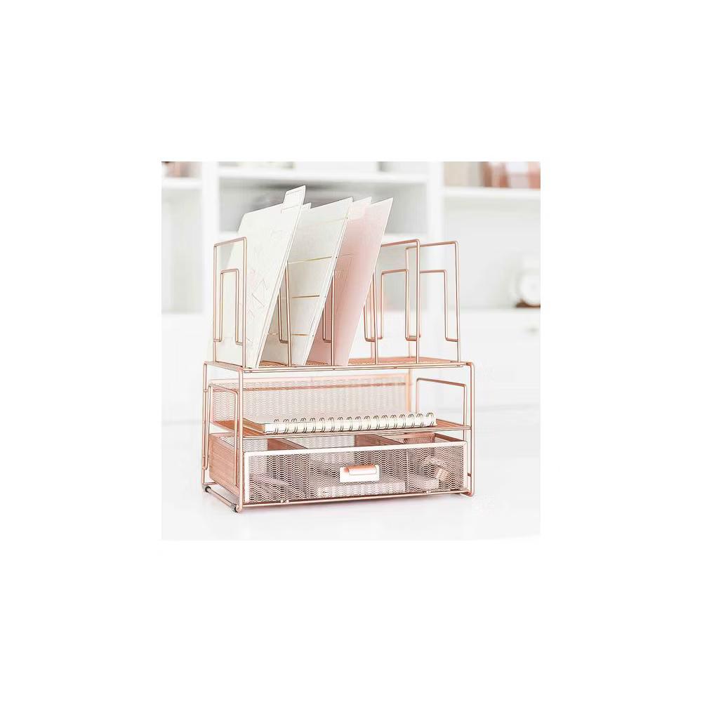 Blu Monaco Desk Organizer with File Sorters & Drawer - Image 37
