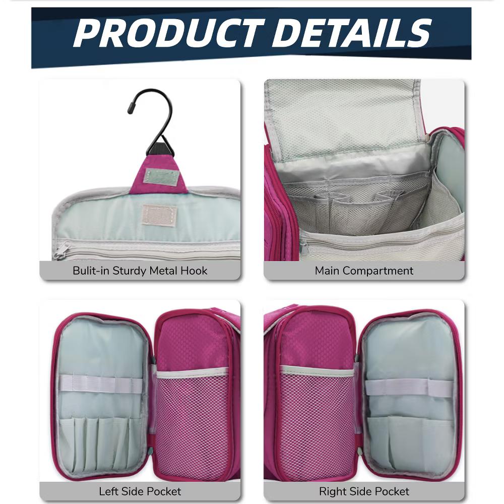 Large Capacity Toiletry Bag for Women and Men, Hanging Toiletry Organizer Cosmetics Makeup Bag - Image 37