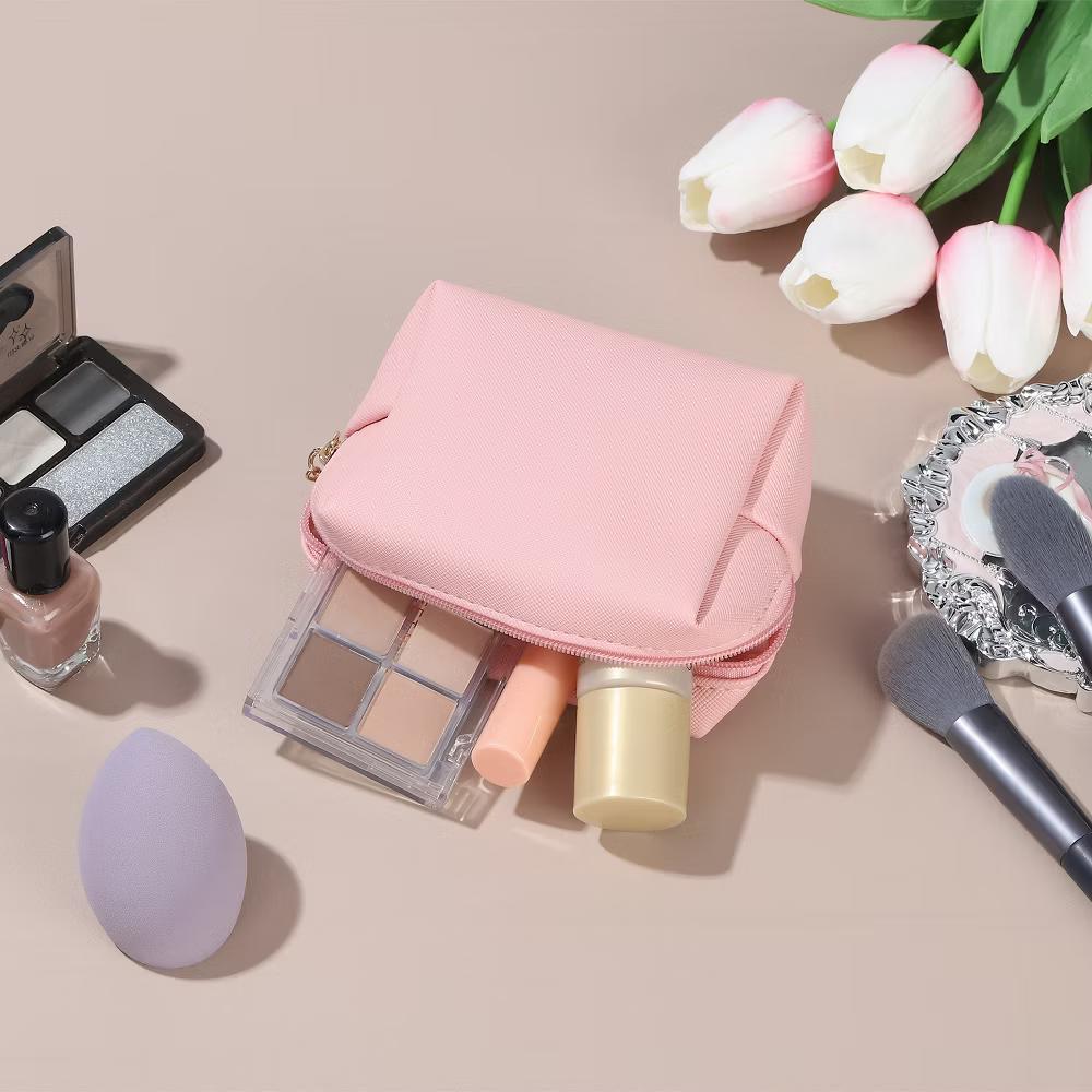 PU Waterproof Cute Preppy Travel Toiletry Mini Makeup Bag 4" x 3" - Image 42