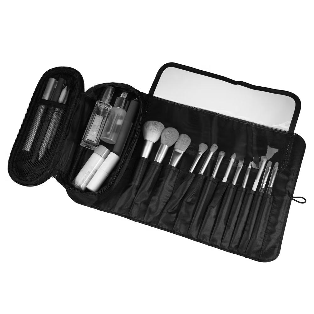 Travel Makeup Bag Makeup Brush Holder Portable Makeup Organizer Bag Cosmetics Storage Bag Waterproof 1 Pcs - Image 3