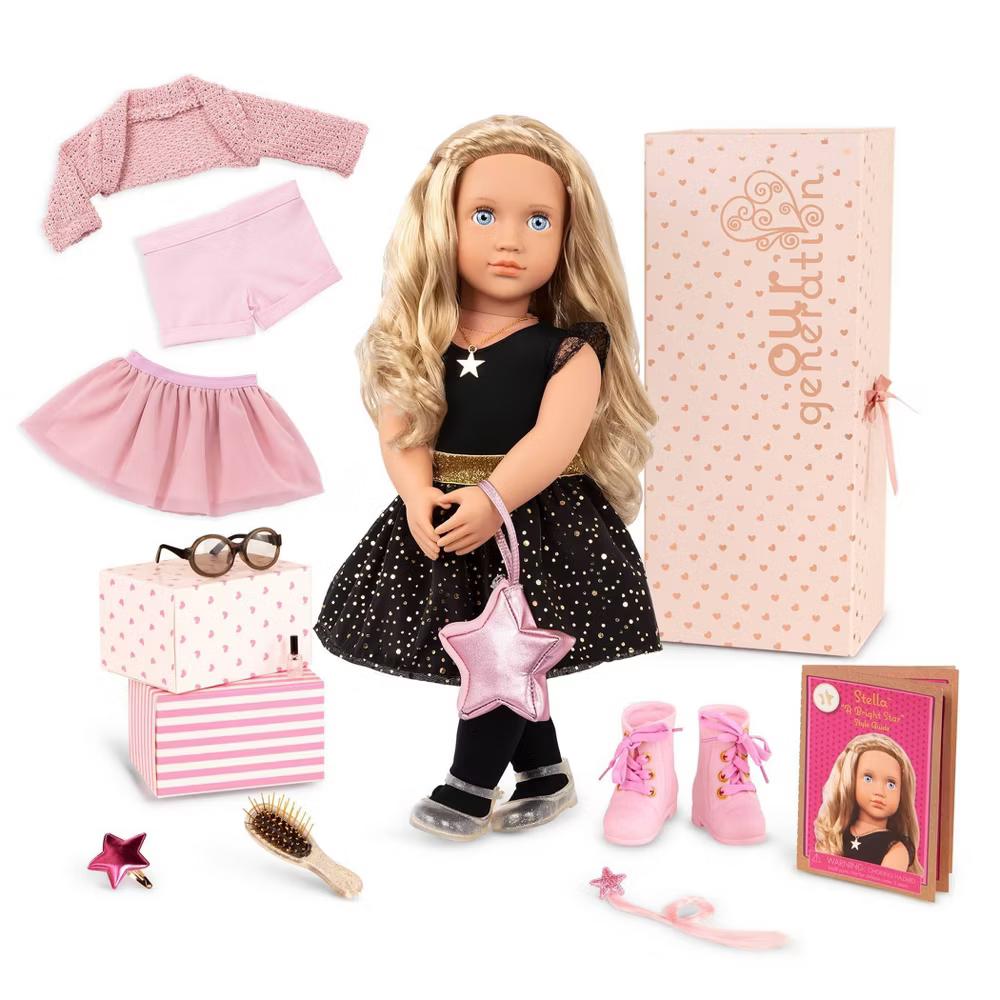 Fashion Starter Kit in Gift Box Stella with Mix & Match Outfits & Accessories 18" Fashion Doll - Image 8