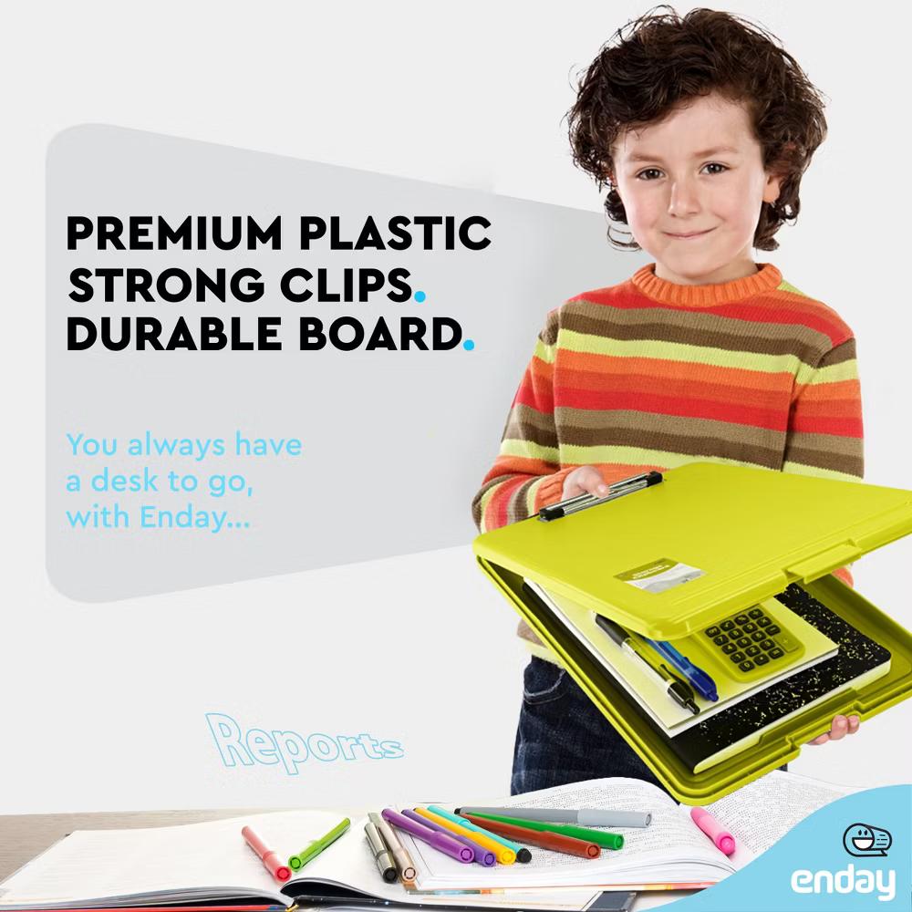 Clipboard with Storage, Letter Size Storage Clipboard with Compartments Case for Nurse Teachers Plastic Translucent Holds 100 Sheets - Image 17