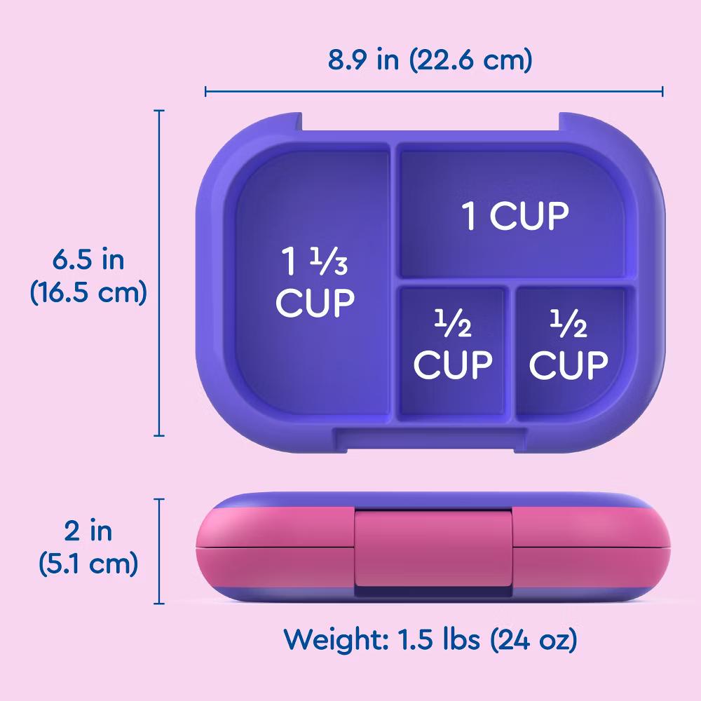 Kids' Chill Lunch Box, Bento-Style Solution, 4 Compartments & Removable Ice Pack - Image 68