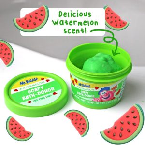 Mr. Bubble Watermelon Soapy Bath Dough for Kids' - 3oz: Sensory Development, Bath Toy
