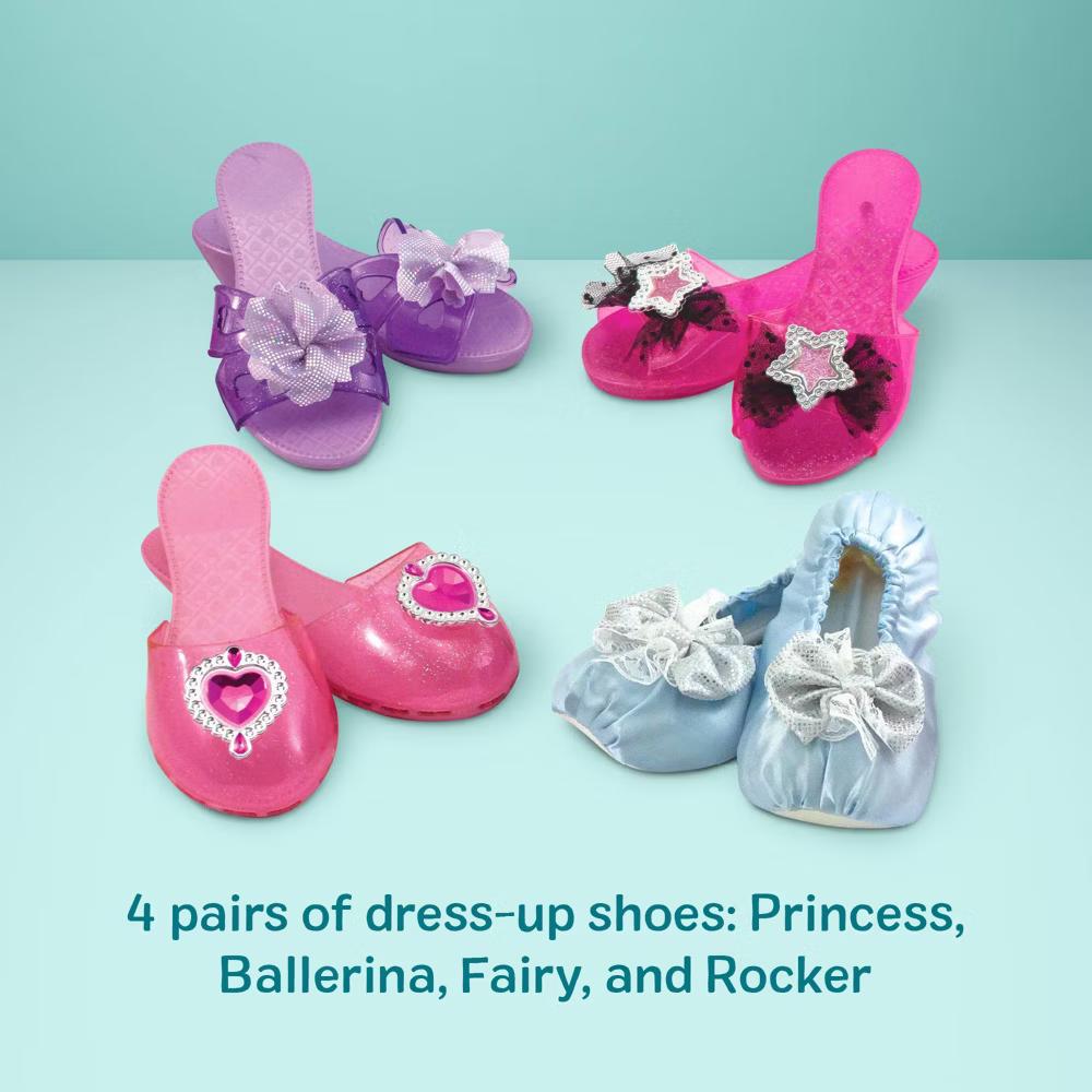 Role Play Collection - Step In Style! Dress-Up Shoes Set (4 Pairs): Christmas Birthday Kids Footwear - Image 6