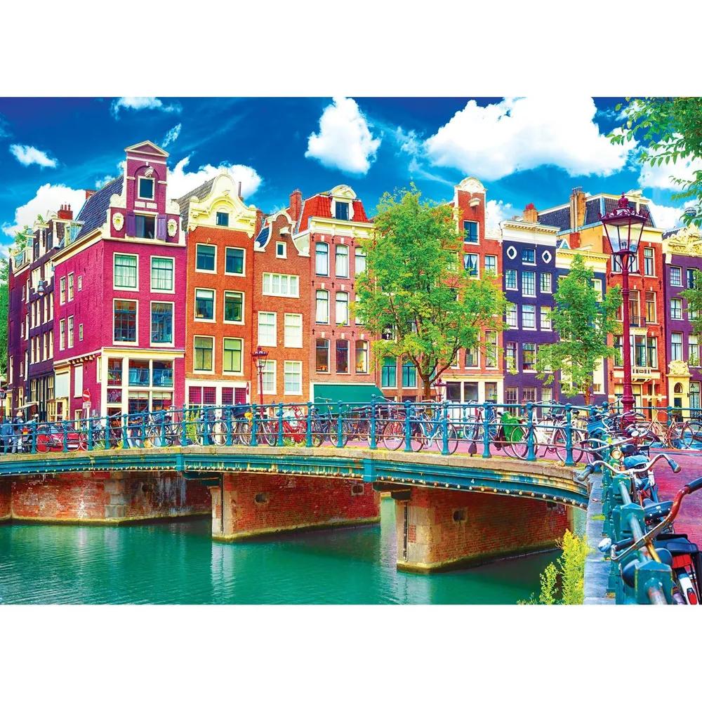 Kodak Premium Colorful Waterfront Buildings, Amsterdam Jigsaw Puzzle - 1000pc - Image 5