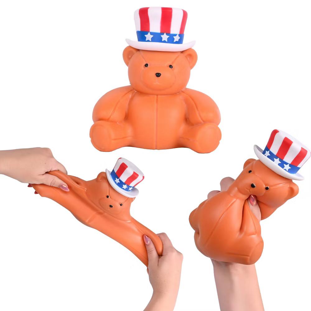 Squeeezy Americana Teddy Bear Fidget Toy - Image 2