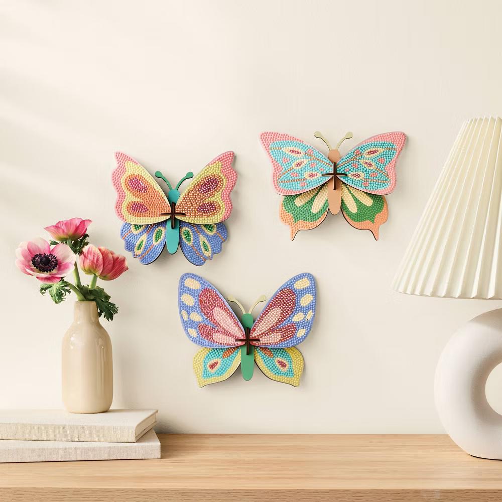3ct Gem Art Butterfly 3D Decor Craft Kit