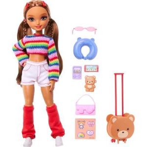 Dream Besties Weekend Getaway Teresa Fashion Doll with 7 Travel Themed Accessories