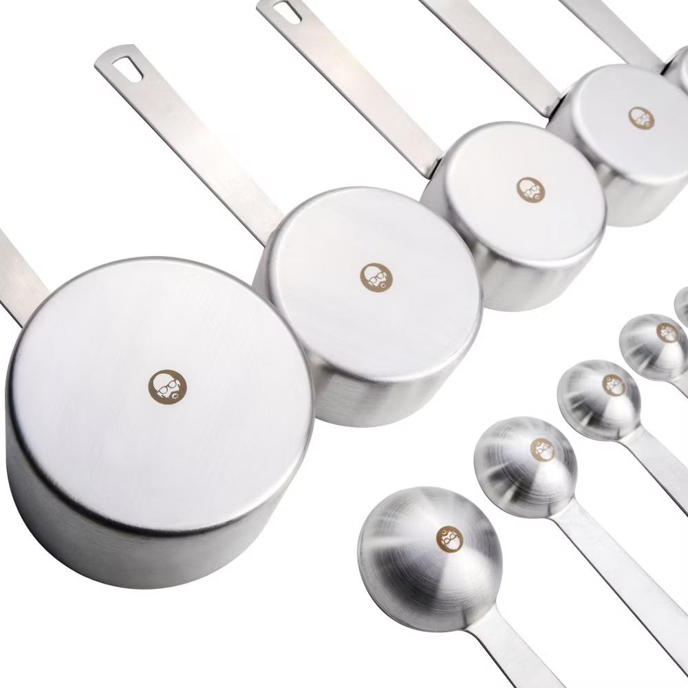 Babish 10-Piece Stainless Steel Measuring Cups & Spoons Set - Image 4