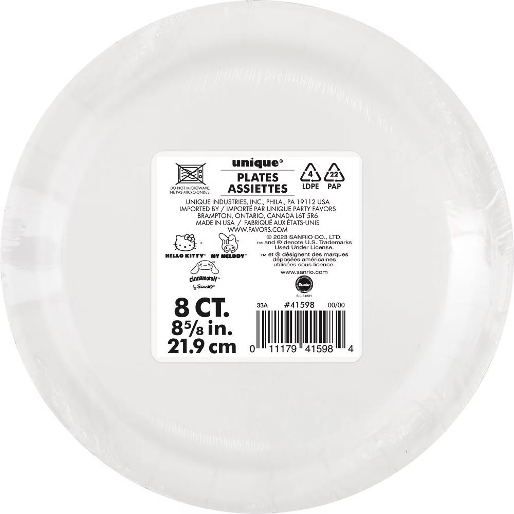 9" 8ct Party Dinner Paper Plates - Image 2