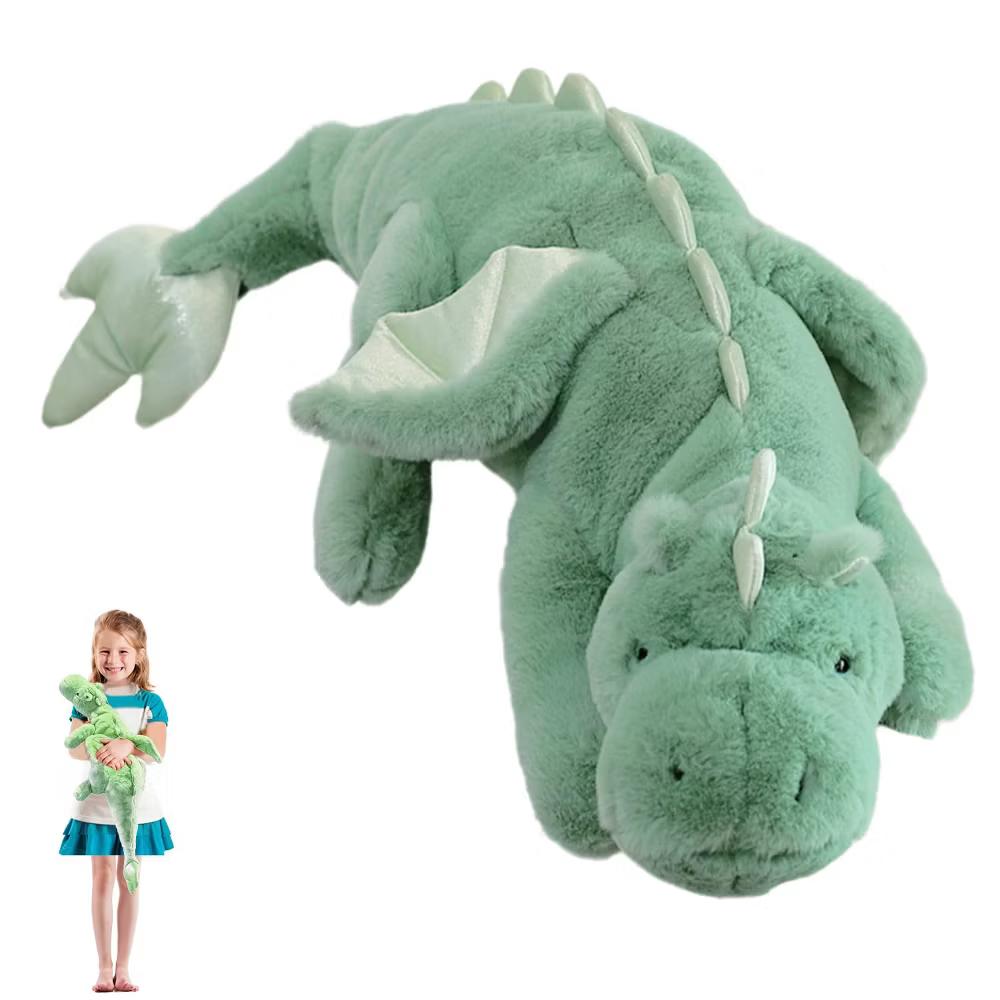 TITQWOP Dinosaur Plush Toy Pillow, Cute Stuffed Animal Toys, Soft Long Dinosaur Body Pillow Gift for Kids Boys Girls 28inch - Image 15