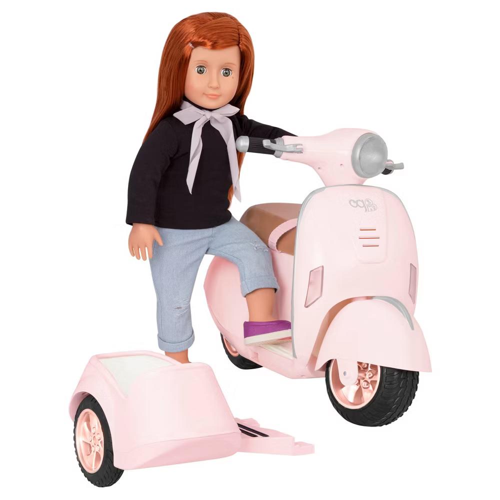 Ride Along Scooter Vehicle Accessory Set for 18" Dolls - Image 3