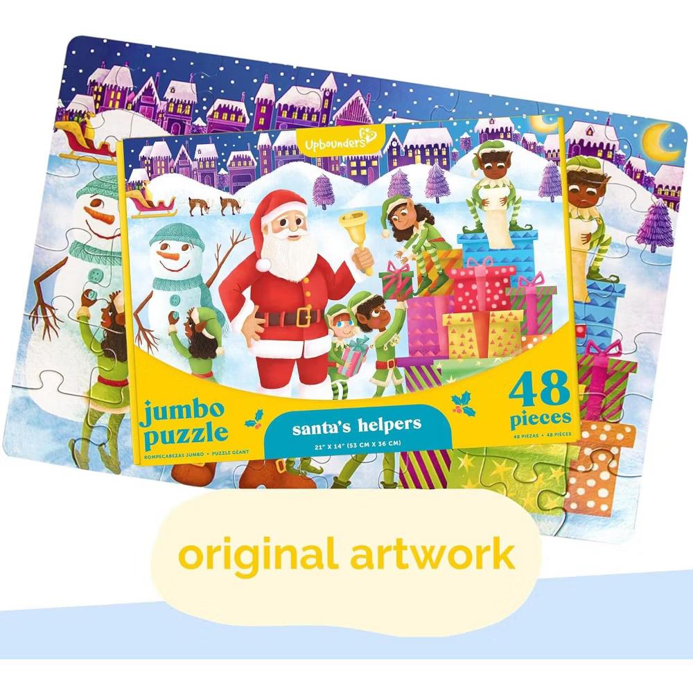 Upbounders: Santa's Helper's 48 Piece Kids Christmas Floor Puzzle - Image 4