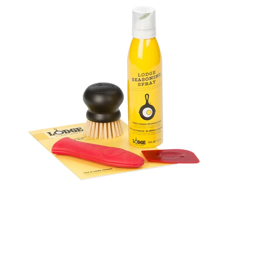 Lodge Seasoned Cast Iron Care Kit Yellow - Image 2