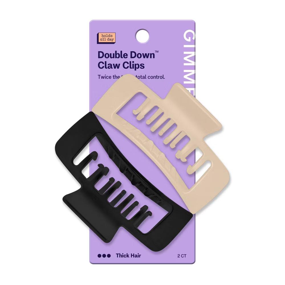 Thick Hair Extra Teeth Claw Clips - 2pc - Image 8