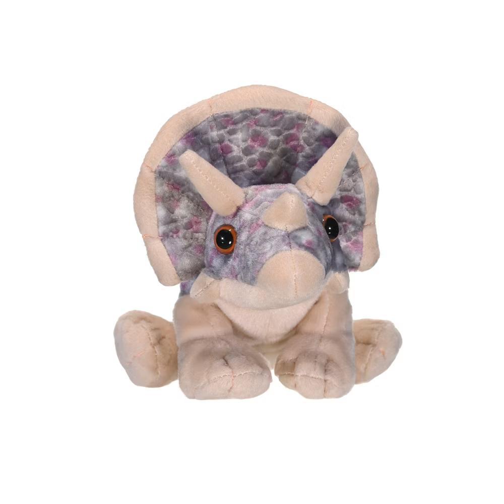 Triceratops, Cuddlekins Mini, Stuffed Animal, 8 Inches, Plush Toy, Gift for Kids, Fill is Spun Recycled Water Bottles