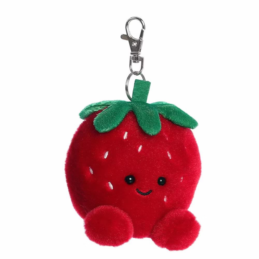 Mini Juicy Strawberry Palm Pals Adorable Clip-On Red 4" - Image 4