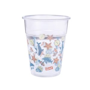 for kids' Happy Sea Creatures Plastic Disposable Cups - 9oz/24ct