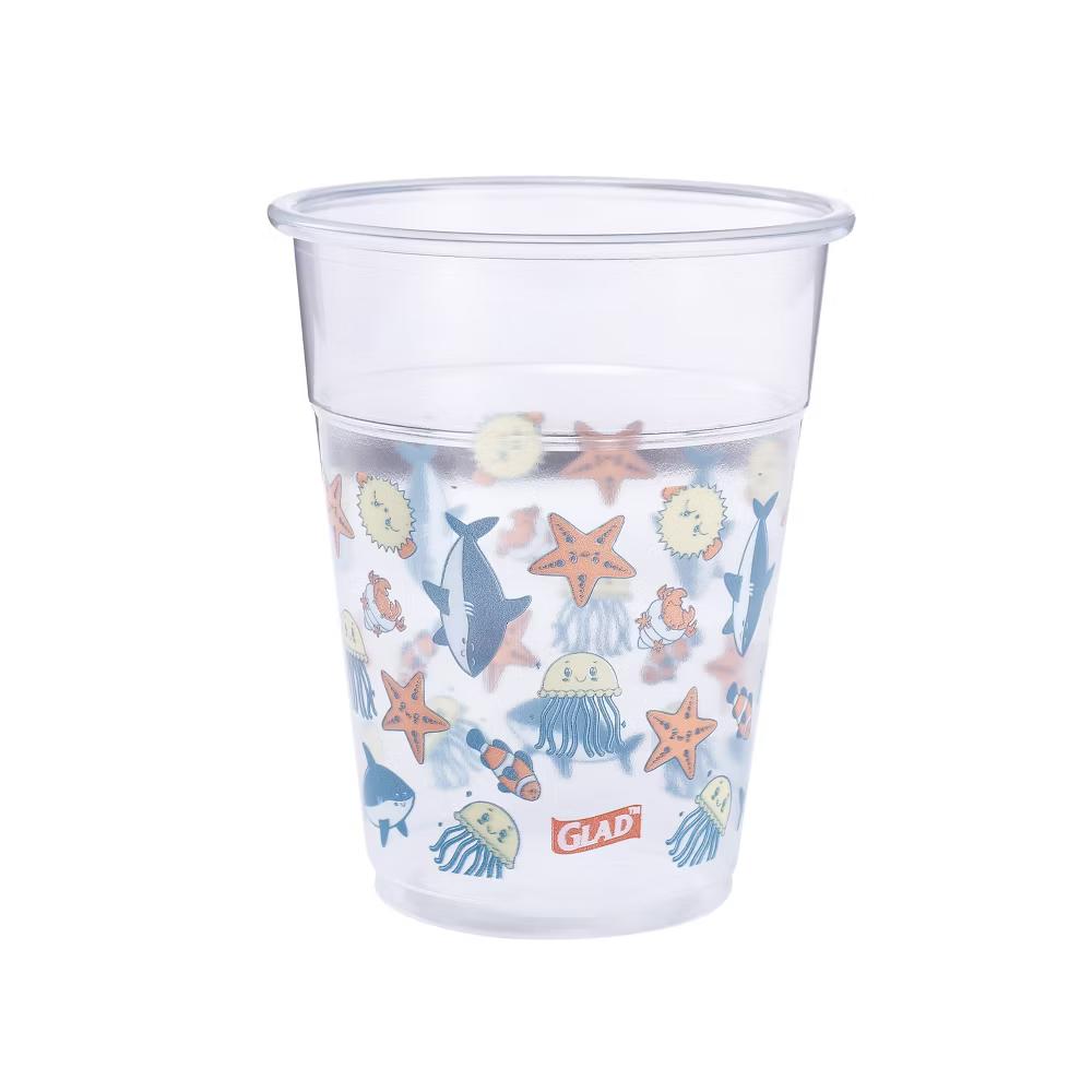 for kids' Happy Sea Creatures Plastic Disposable Cups - 9oz/24ct