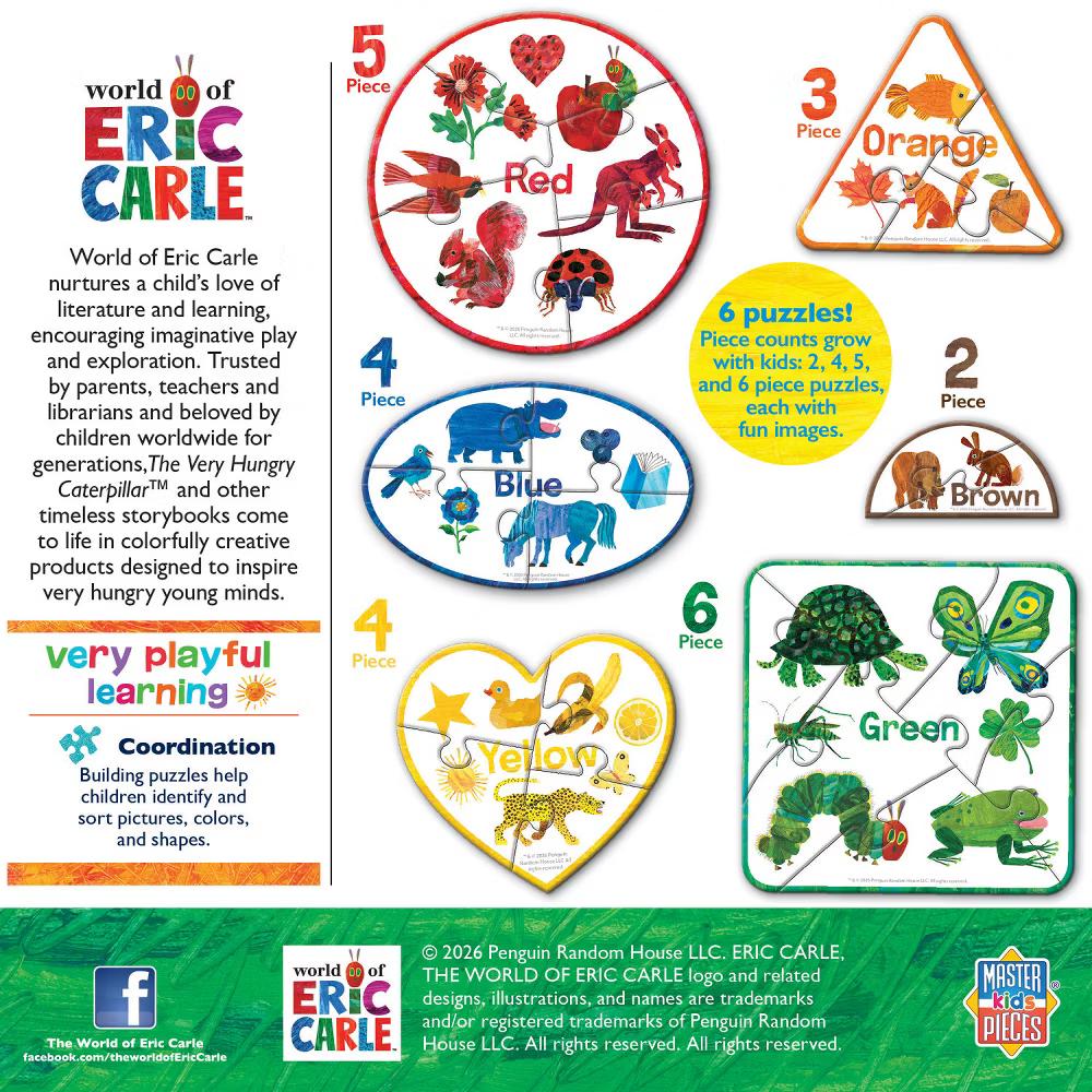 Eric Carle - Colors 6-Pack Mini Shaped Puzzles - Image 3