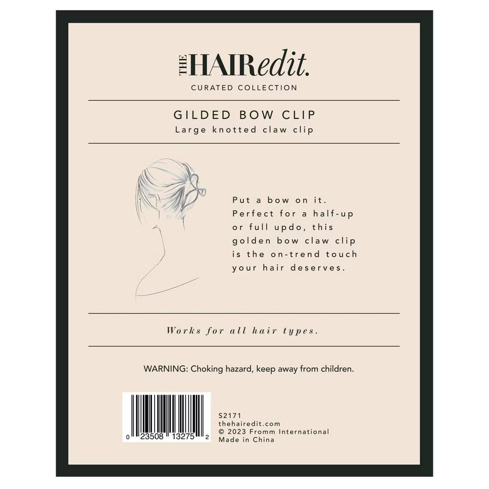 The Hair Edit Gilded Bow Clip - Image 3