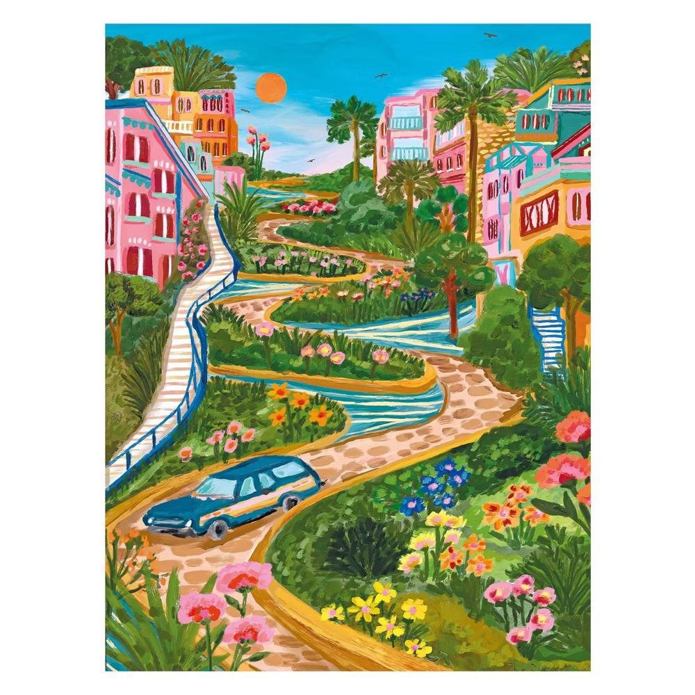 Millie Illustrates 300pc Jigsaw Puzzle - Lombard St San Francisco - Image 2